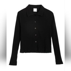 Rita Row Black Pike Top Size XS Black